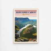 Blyde River Canyon with a natural wood frame