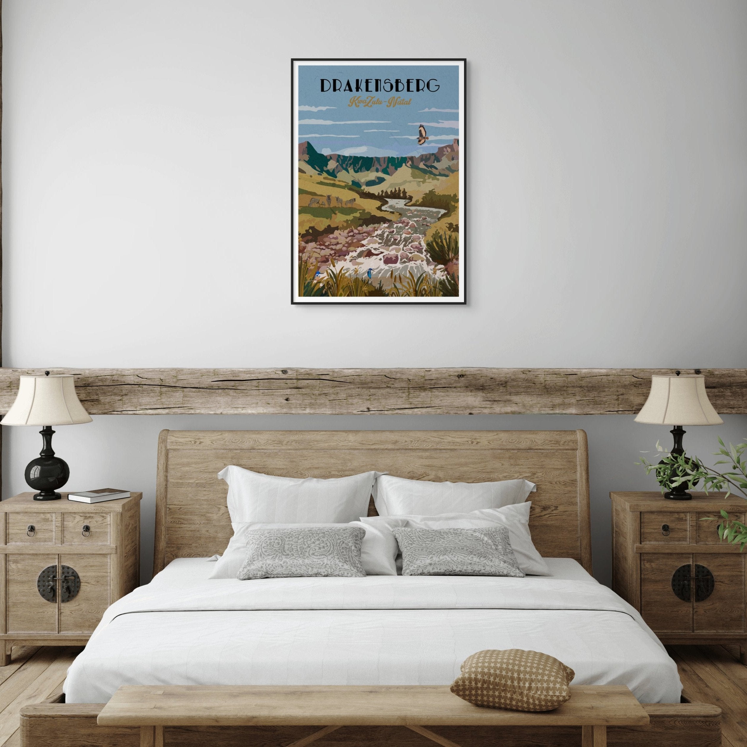 drakensberg framed in bedroom