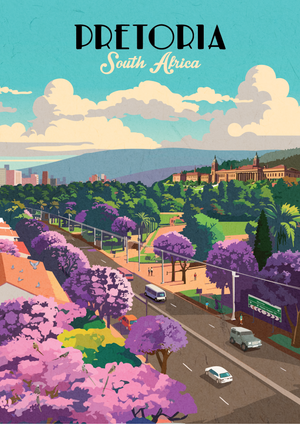 Pretoria travel poster