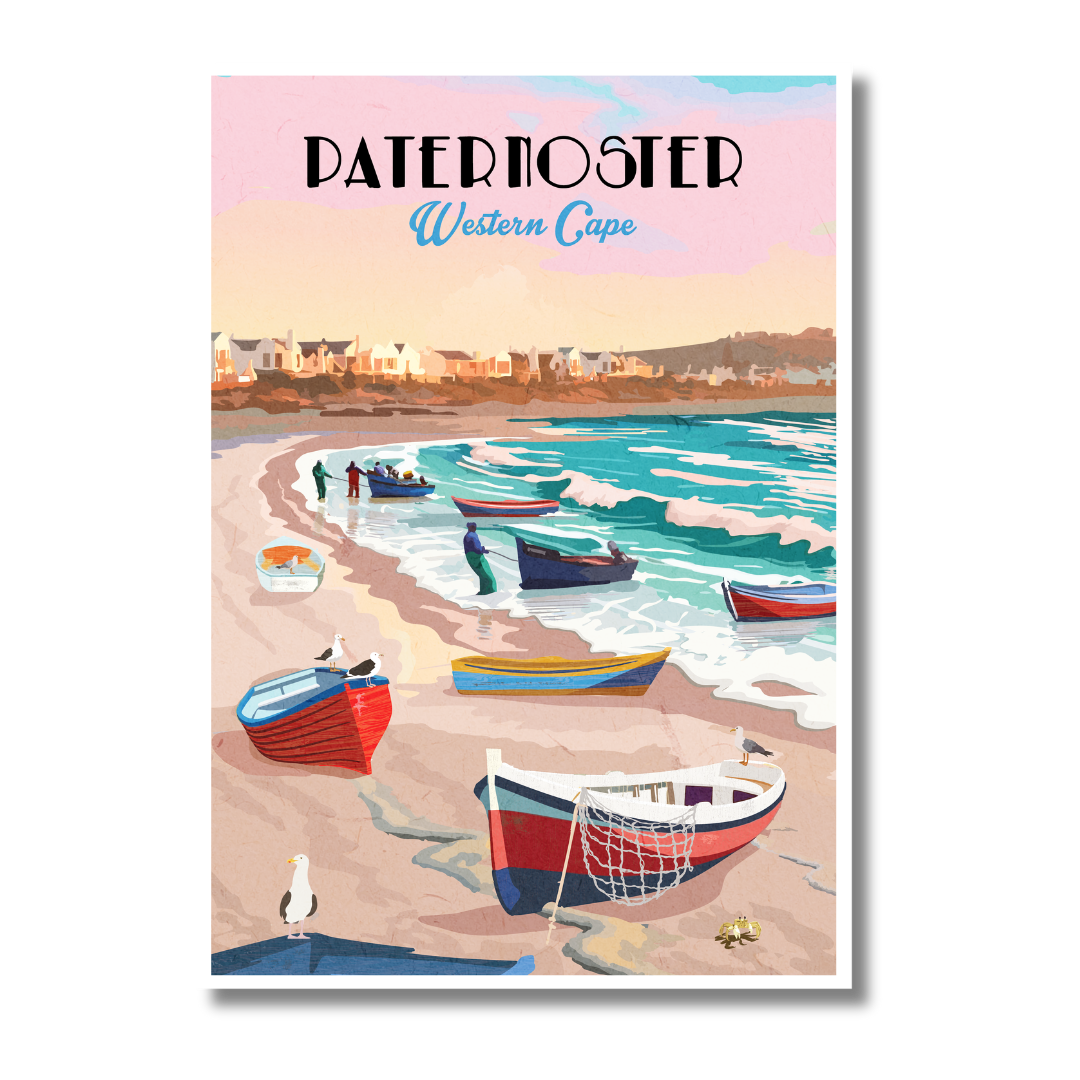 paternoster south africa travel poster wall art