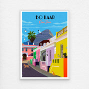 Bo kaap poster Print with white frame