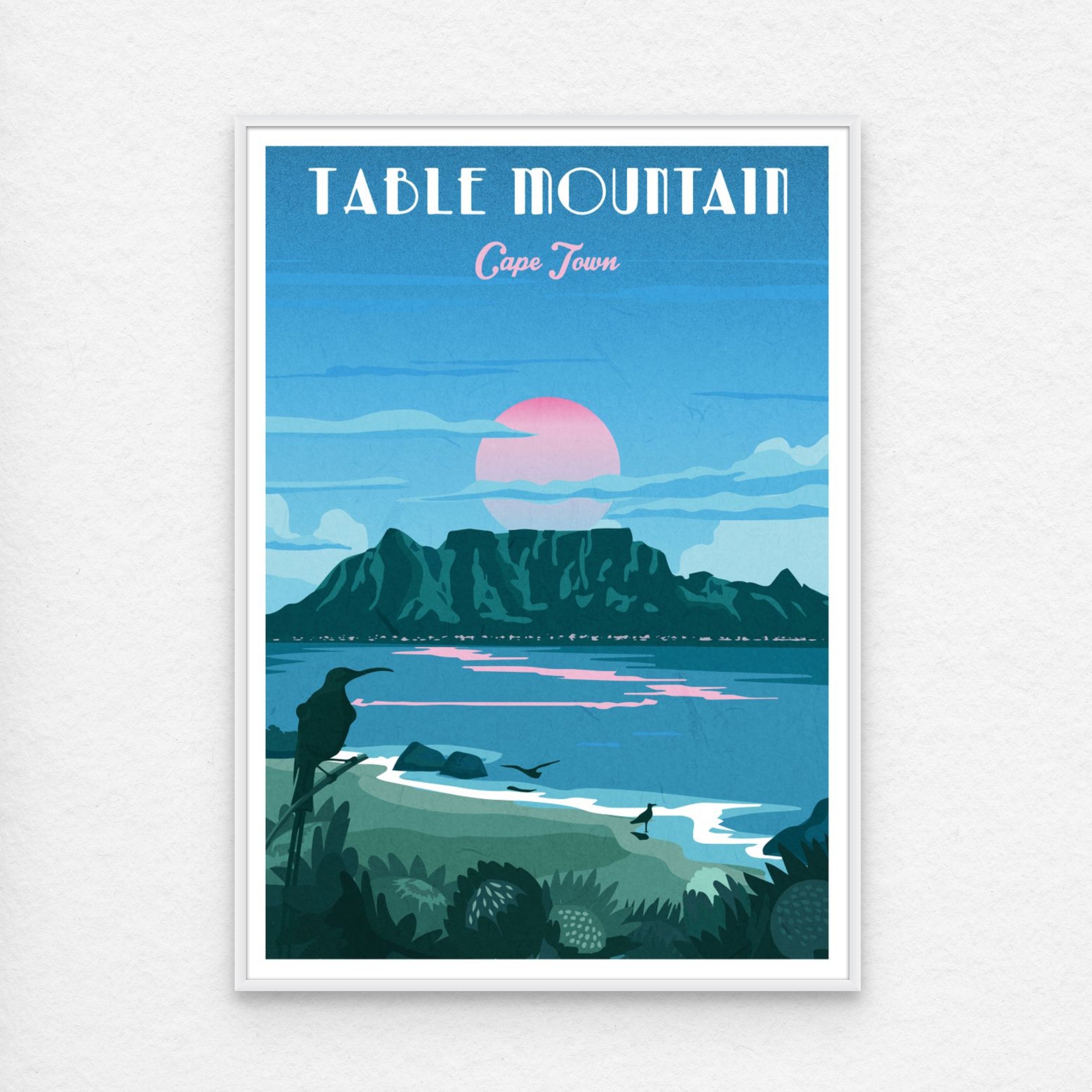 Table Mountain Framed Travel poster