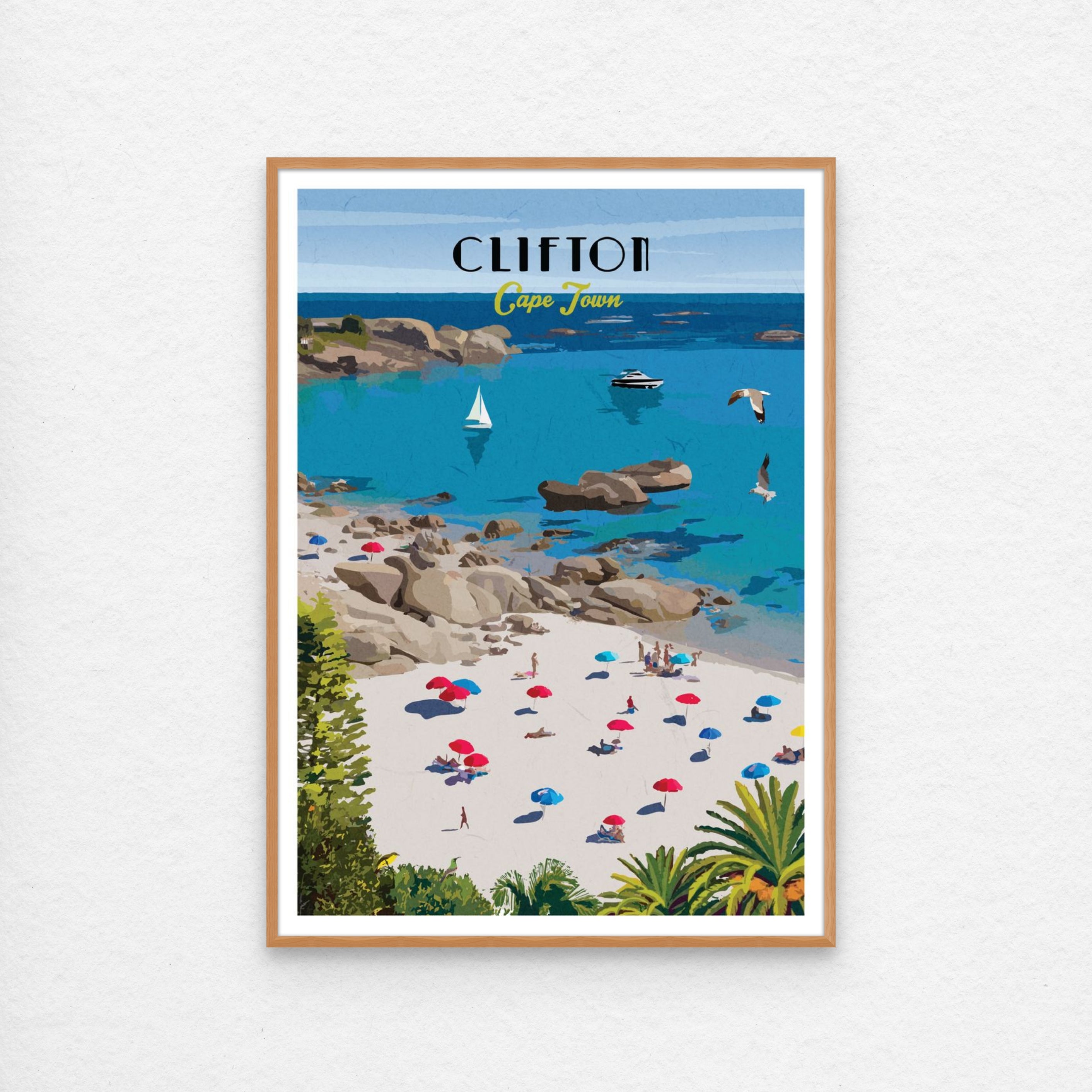 Clifton poster with Kiaat frame