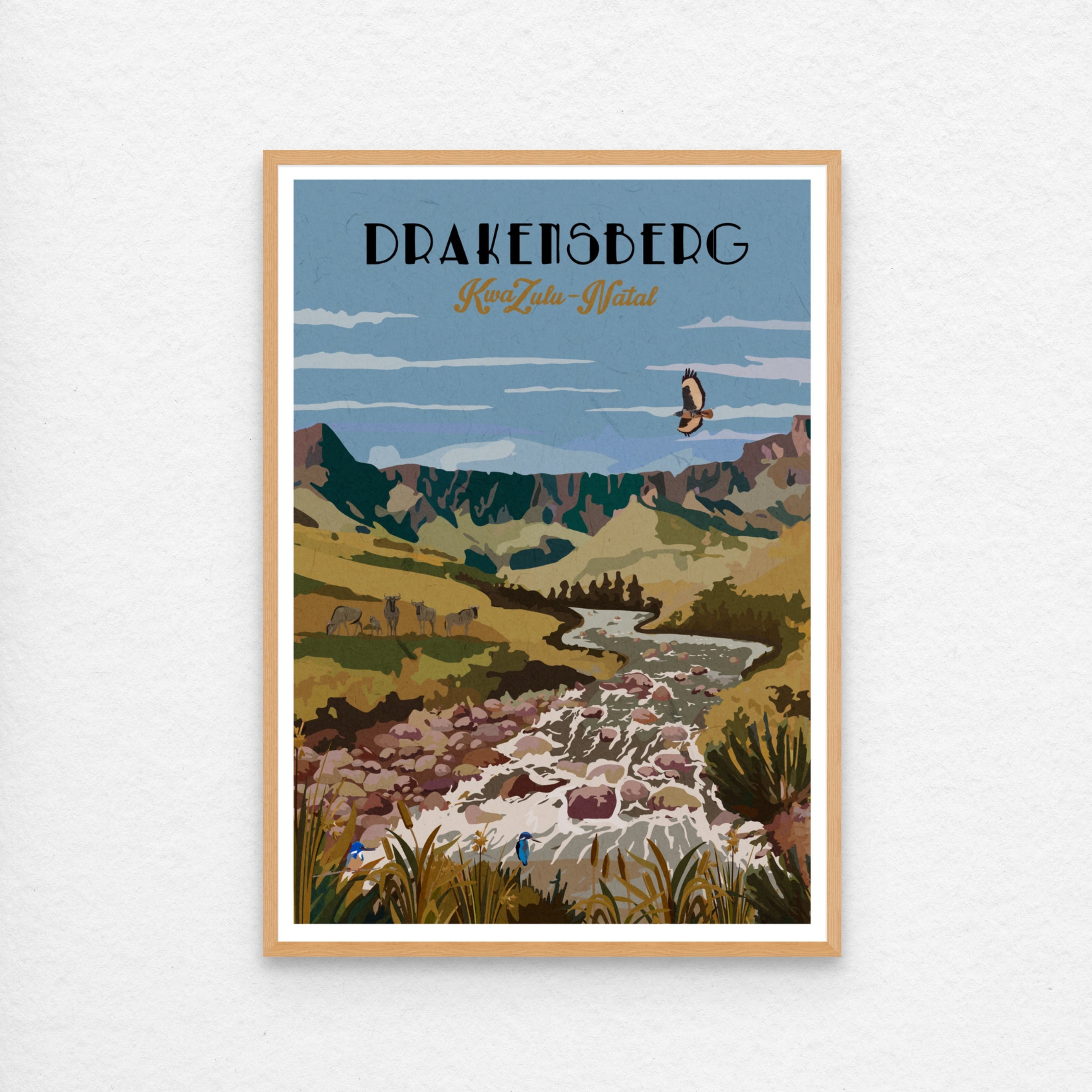 Drakensberg with kiaat frame