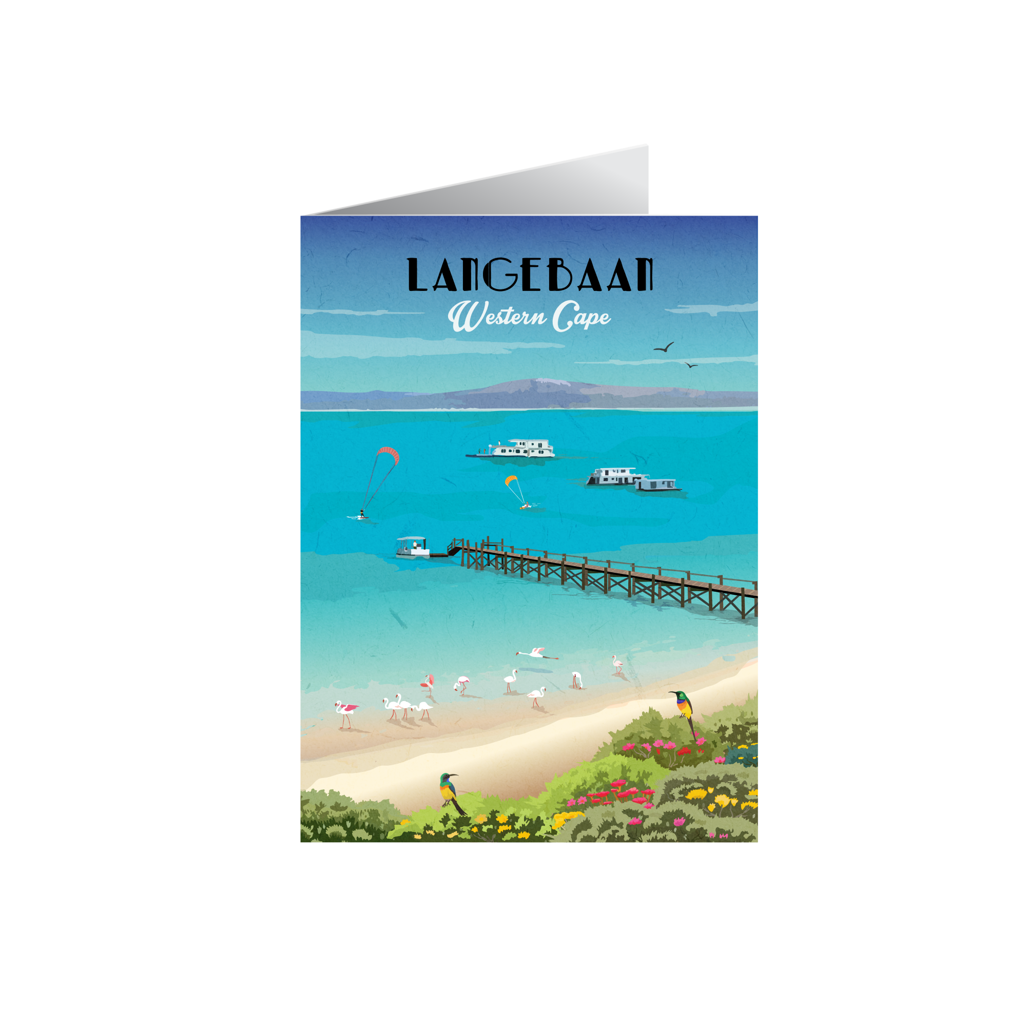 Langebaan South African greeting card for south african gifting