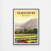 Franschhoek with black frame